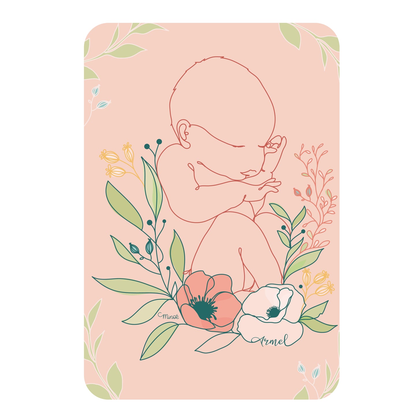 Plaid vraiment très doux ~ Bébé fleuri