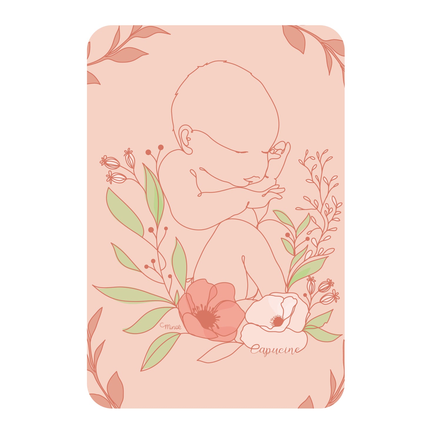 Plaid vraiment très doux ~ Bébé fleuri