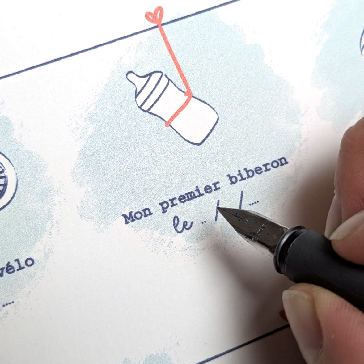 Affiche à composer : les premières fois de bébé