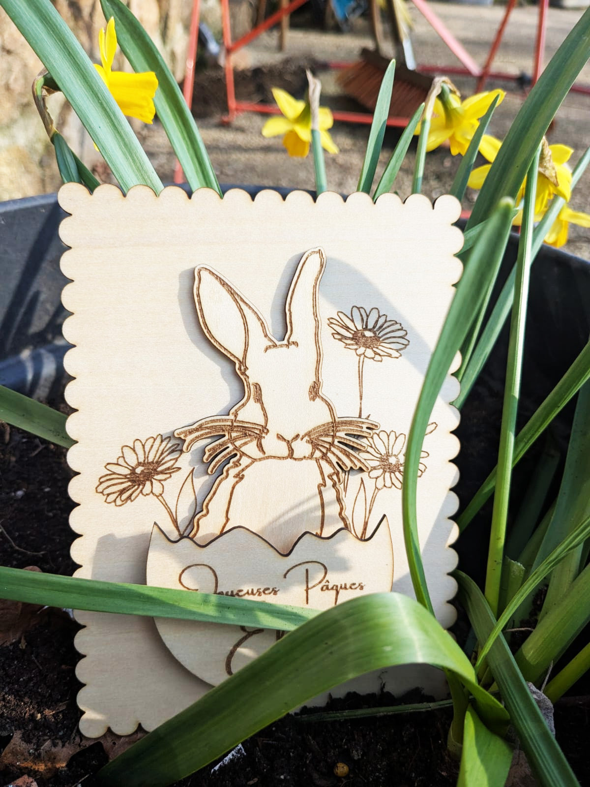 Carte cadeau de pâques personnalisée