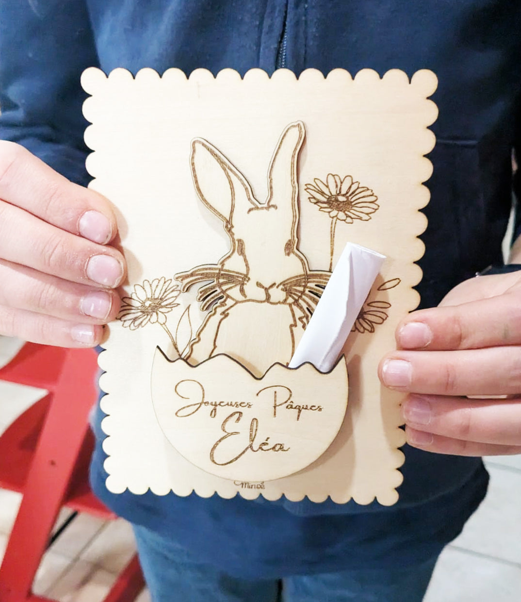 Carte cadeau de pâques personnalisée