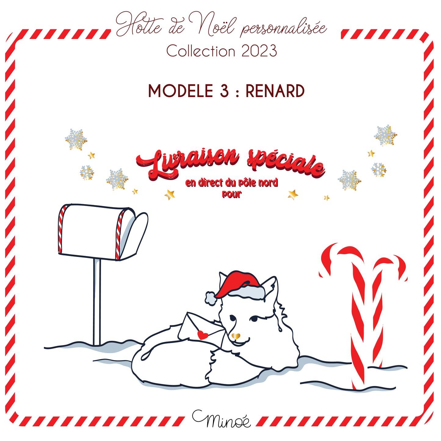 Hotte de Noël personnalisée - collection 2023