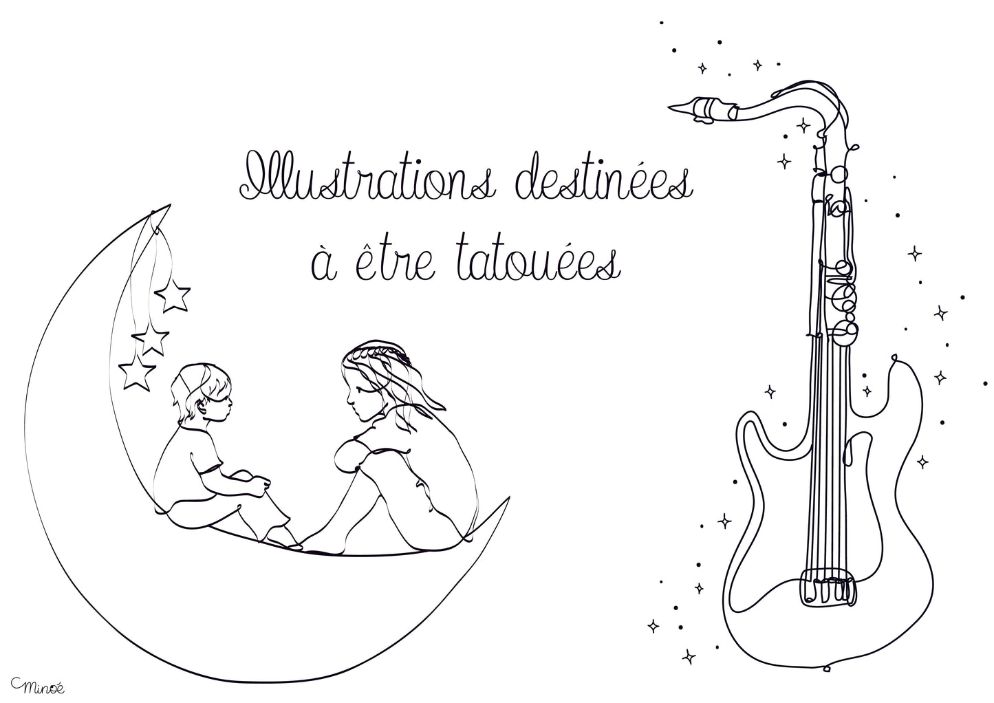 Illustration destinée à être tatouée - Projet à 55€