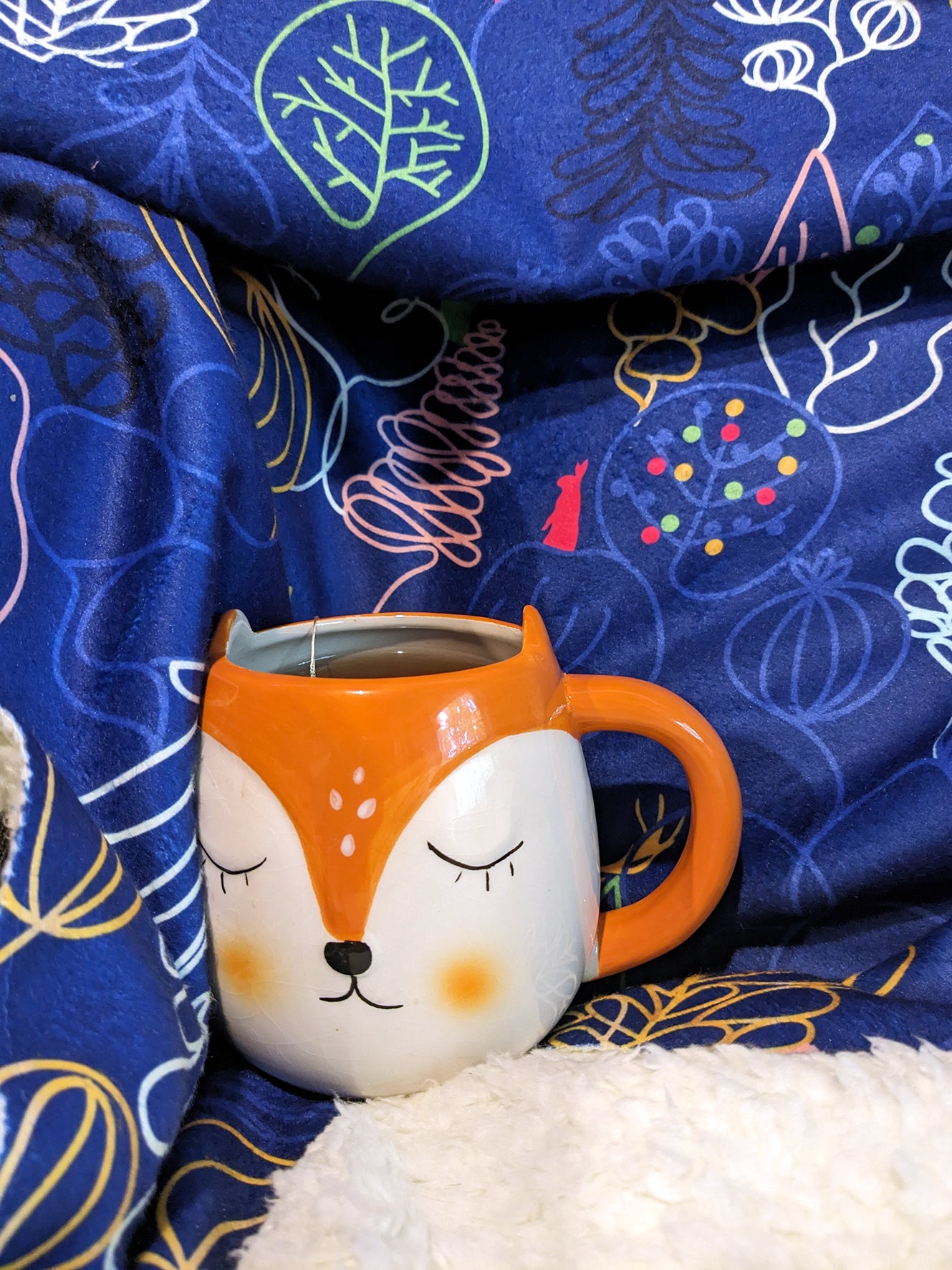 Plaid tout doux : Motif forêt enchantée