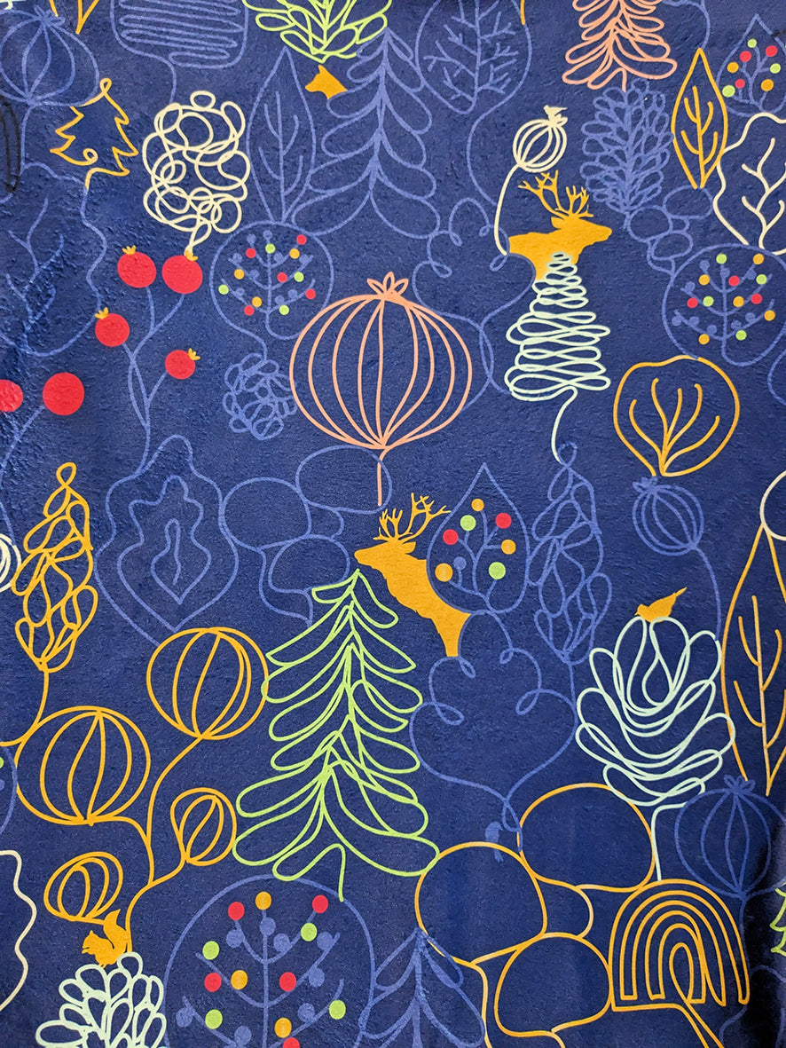 Plaid tout doux : Motif forêt enchantée