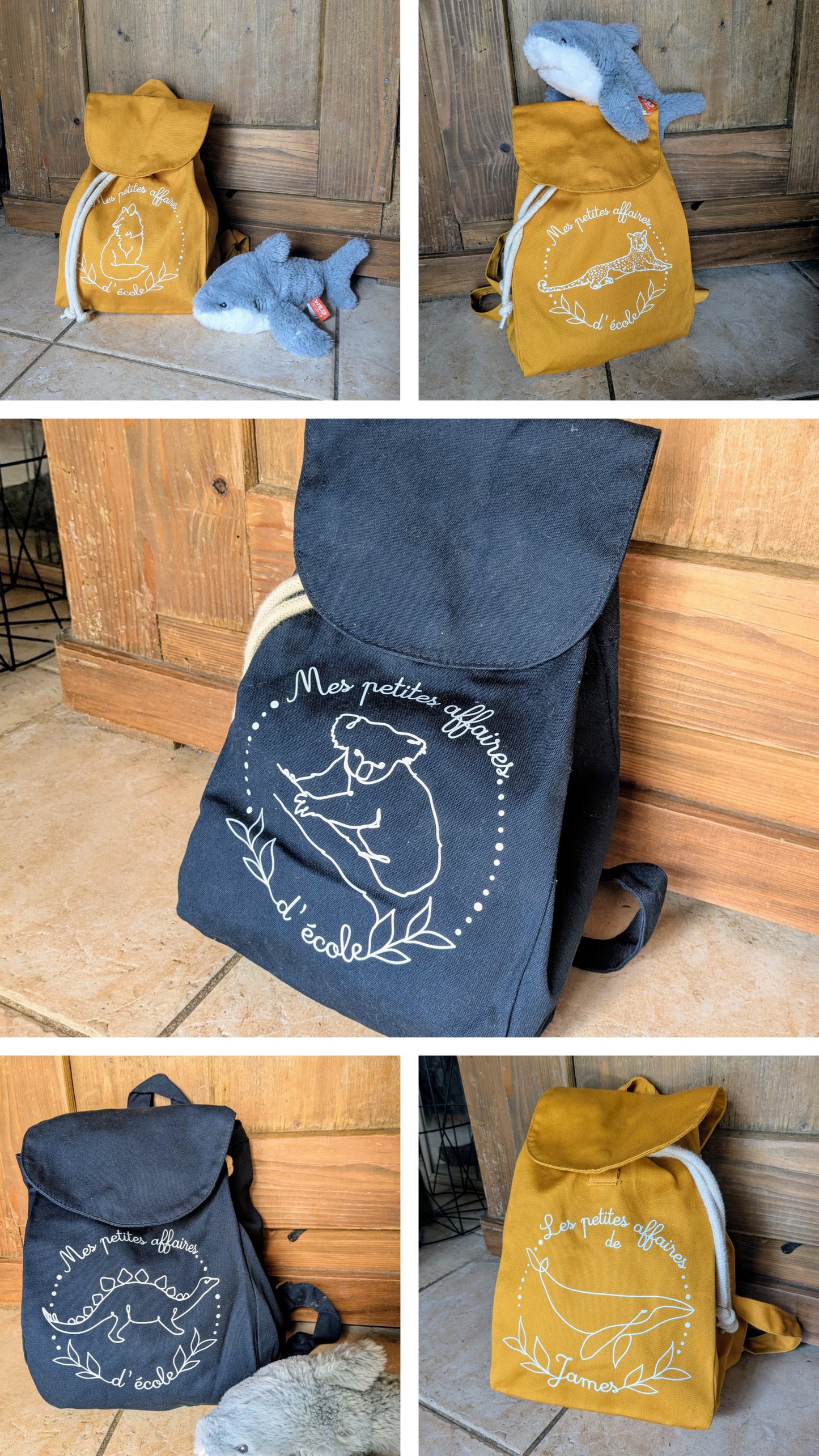 Joli sac illustré pour petits écoliers