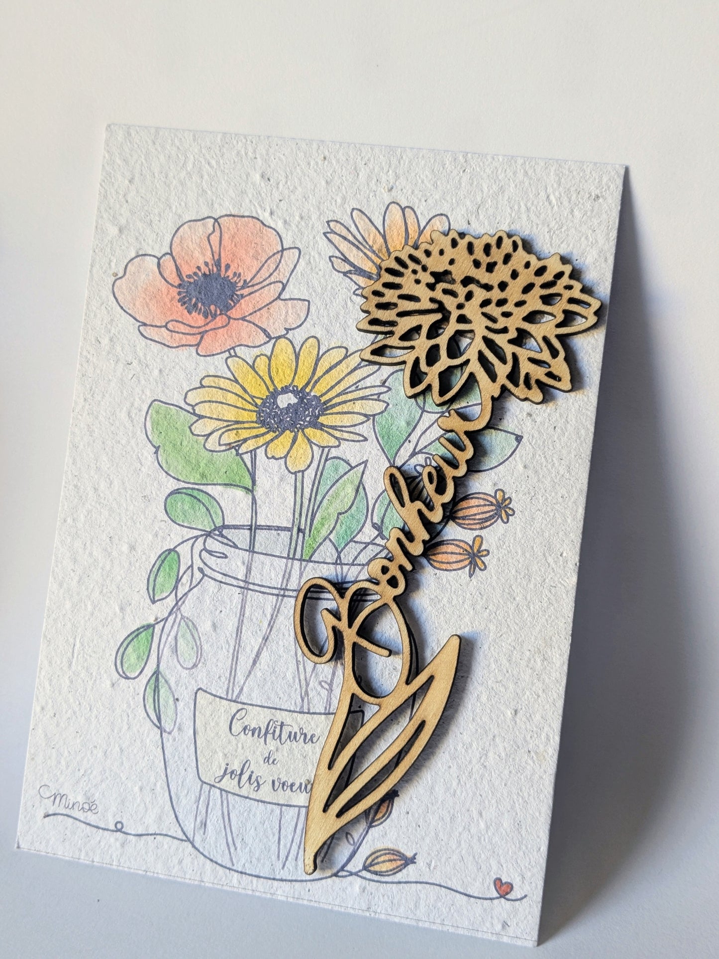 Carte de voeux à planter