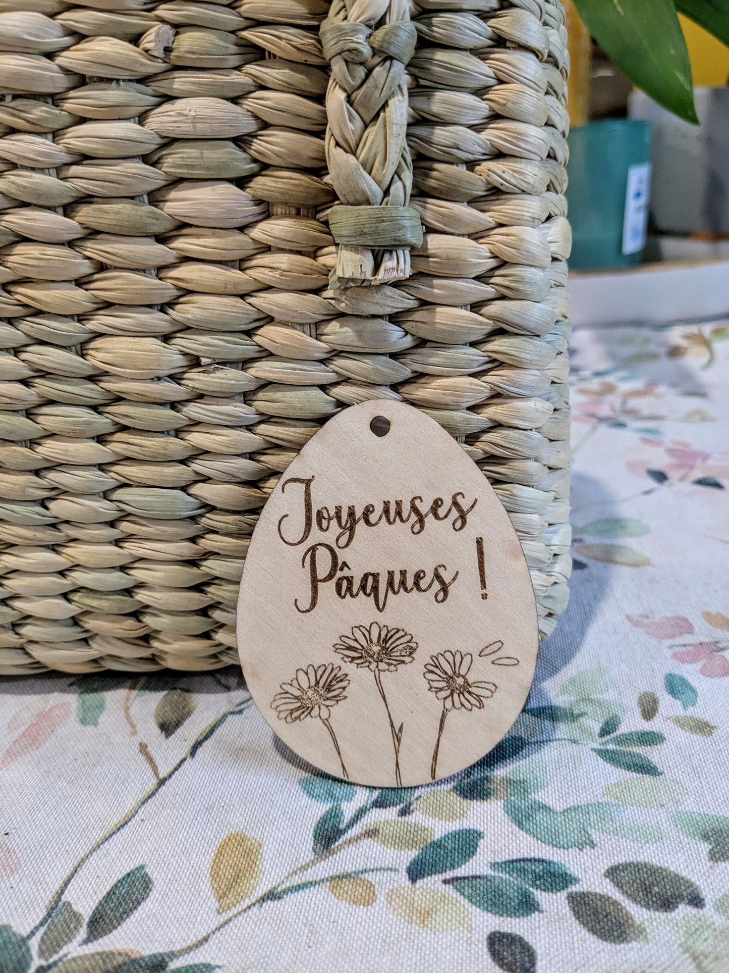 Oeufs de pâques personnalisés en bois