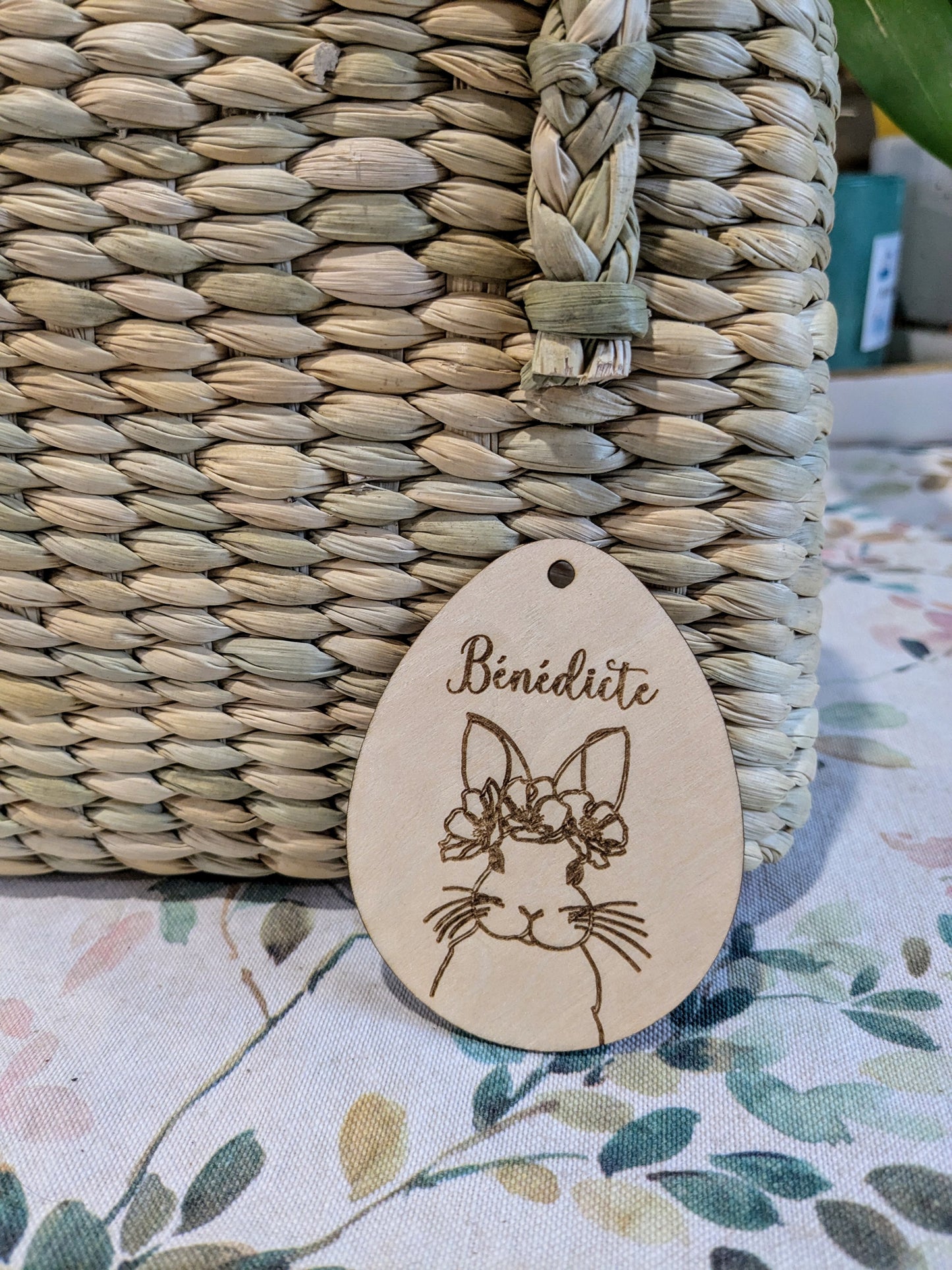 Oeufs de pâques personnalisés en bois