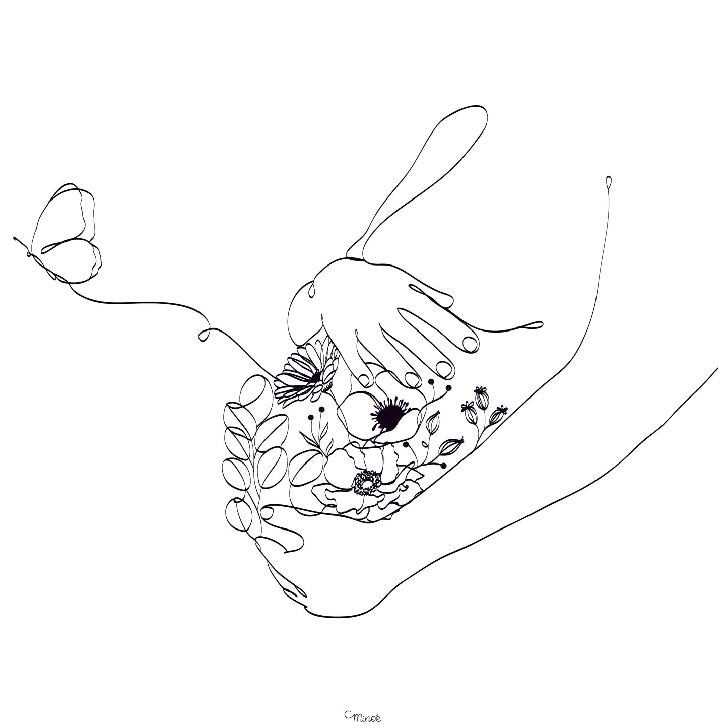 Illustration Papillon s'envole