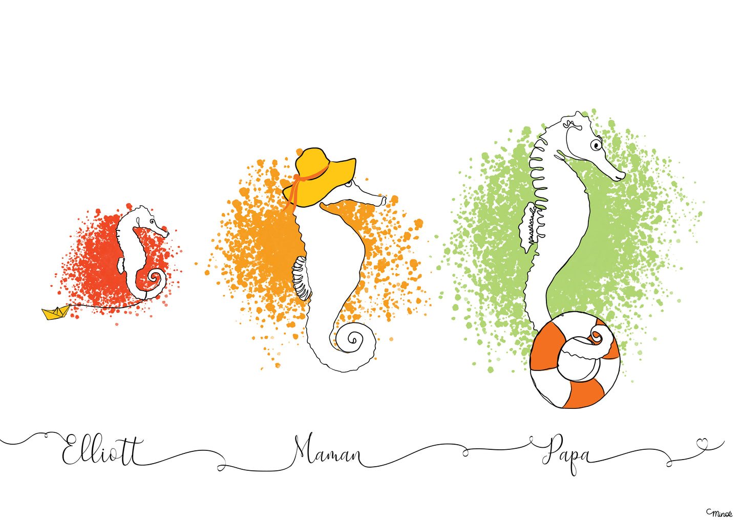 Hip hip hip - Hippo po - Hippocampe family en vacances