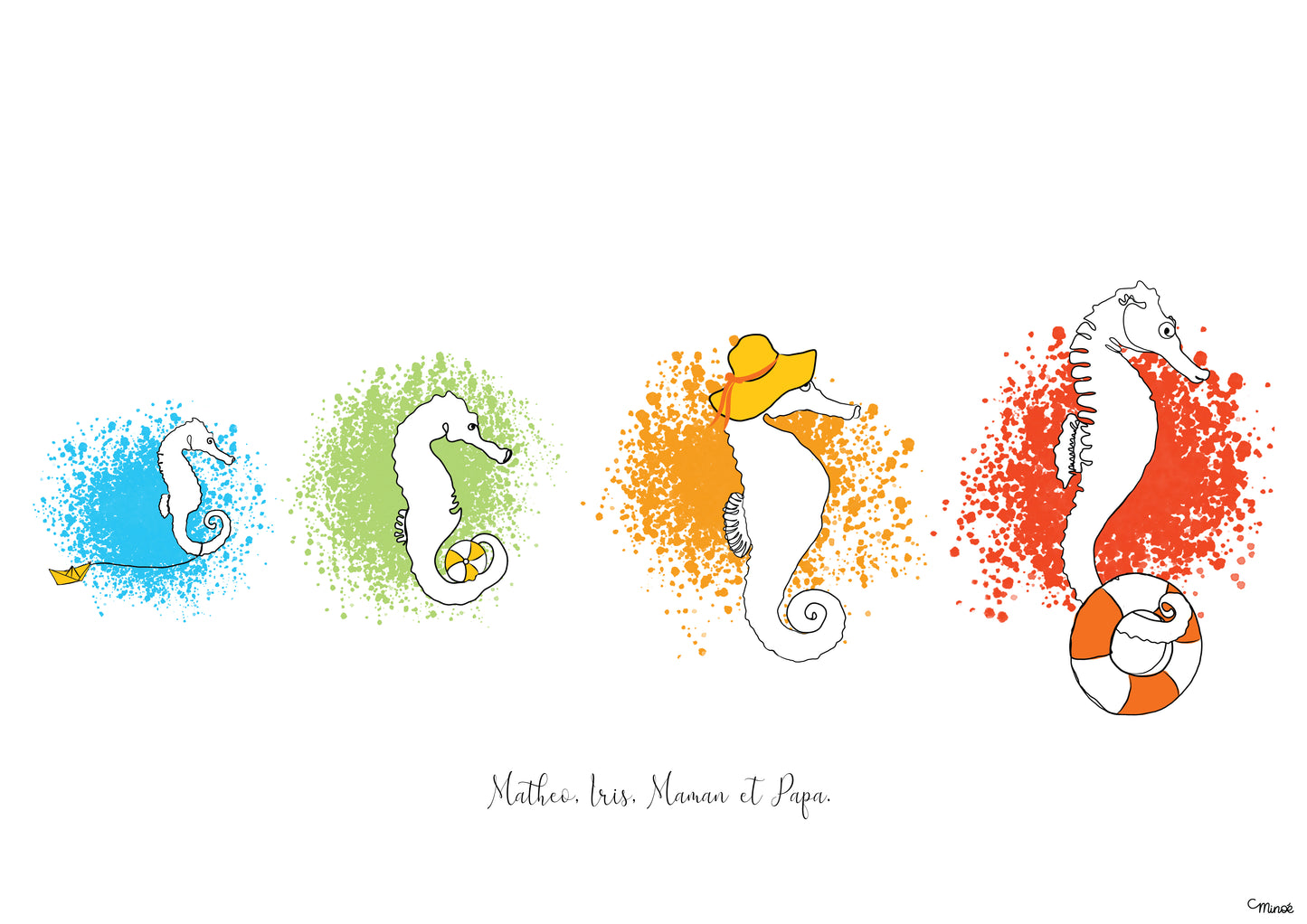Hip hip hip - Hippo po - Hippocampe family en vacances