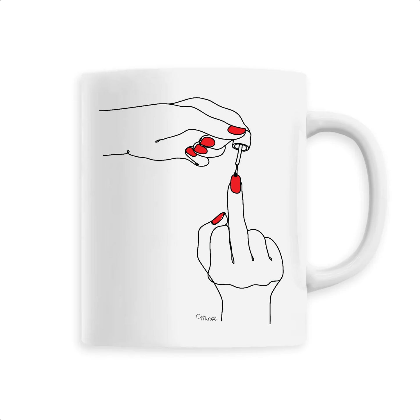 Mug céramique : Subtile féminité