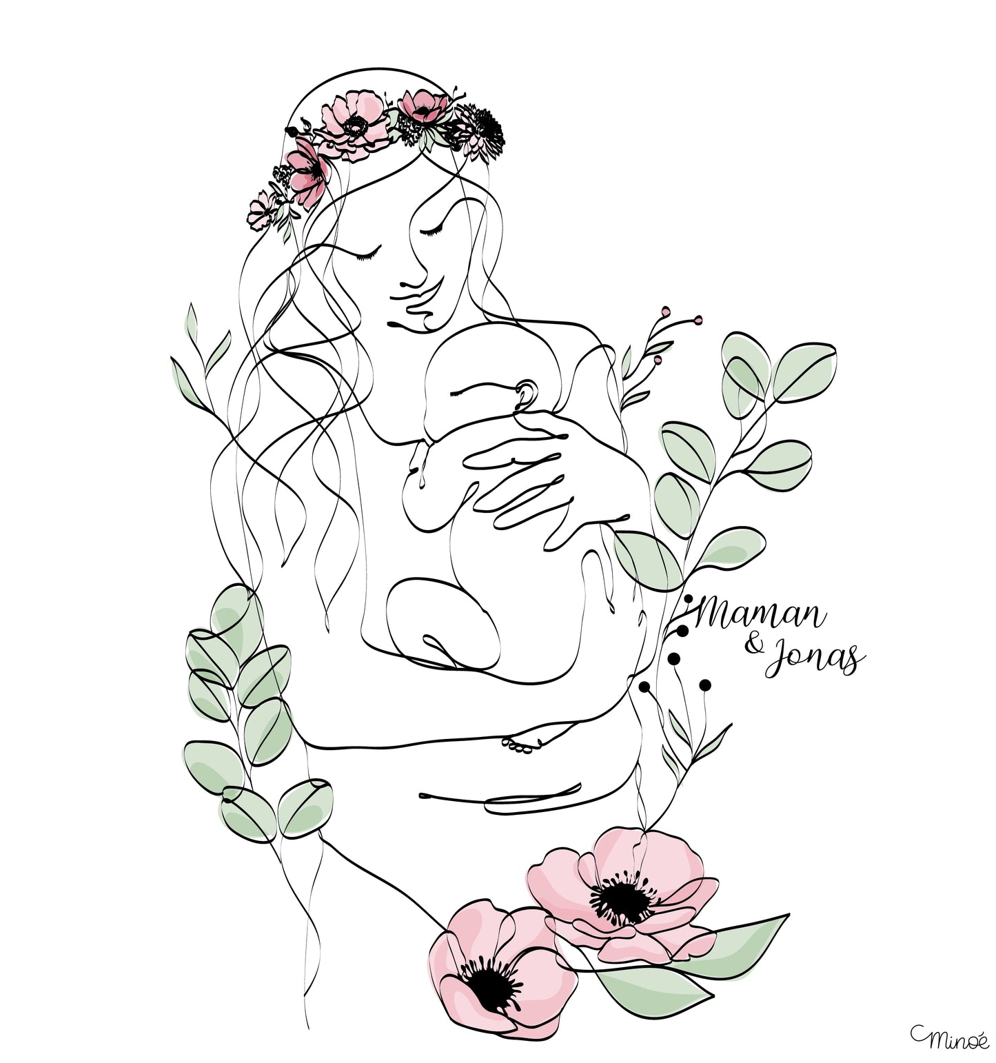 Illustration césarienne - modèle 1