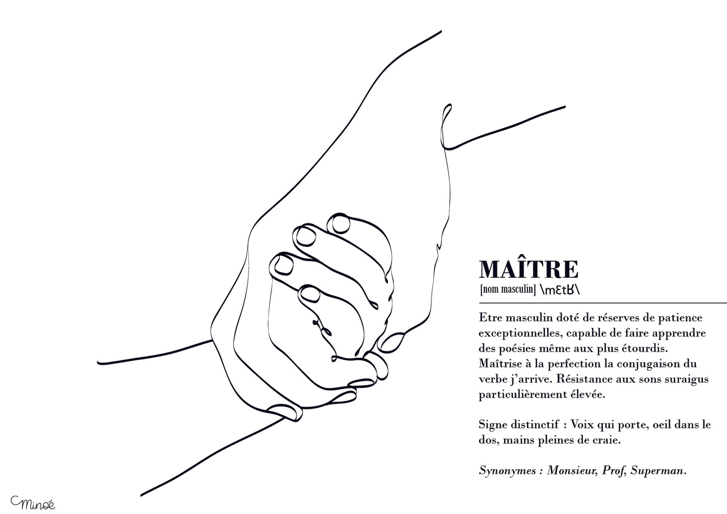 Illustration définition de maître