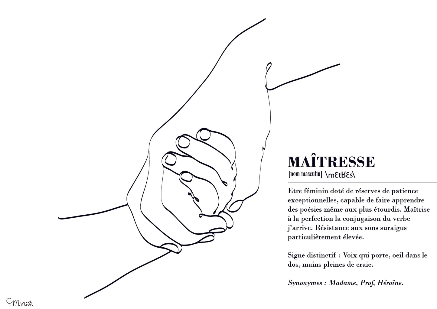 Illustration définition de maîtresse