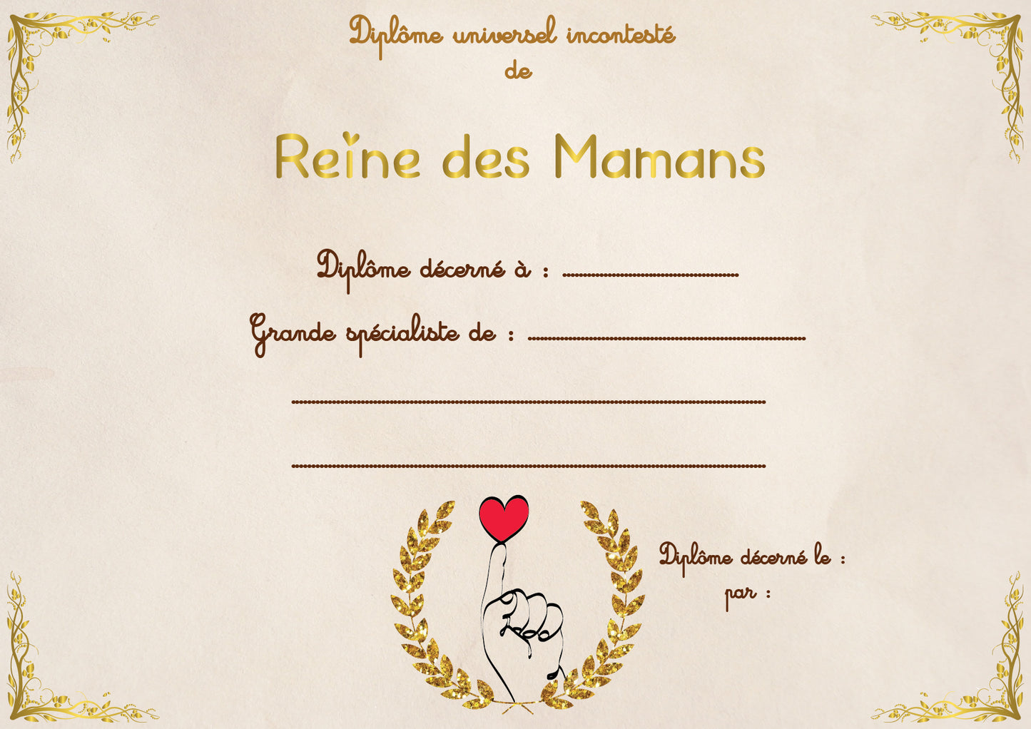 Illustration Reine des Mamans