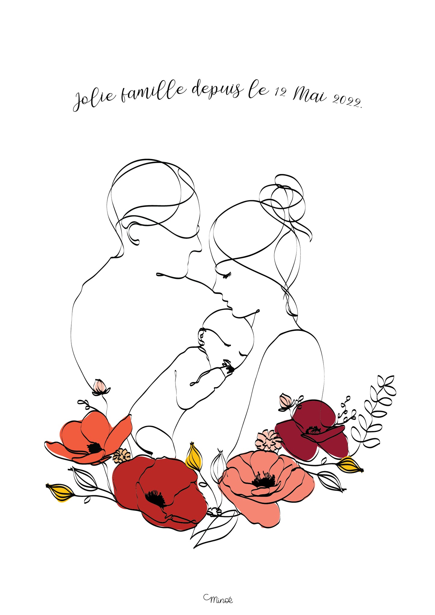 Famille fleurie