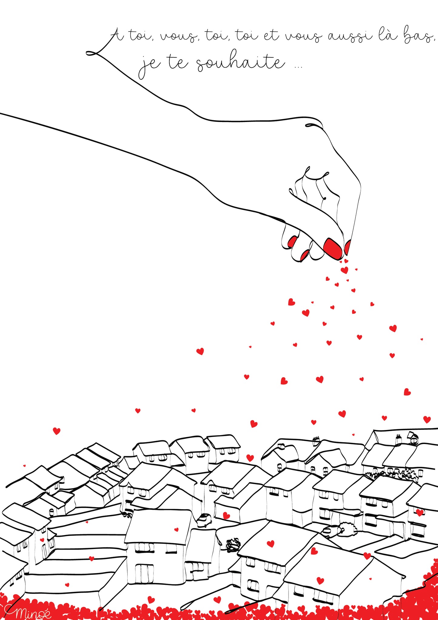 Printable - Illustration voeux - personnalisée