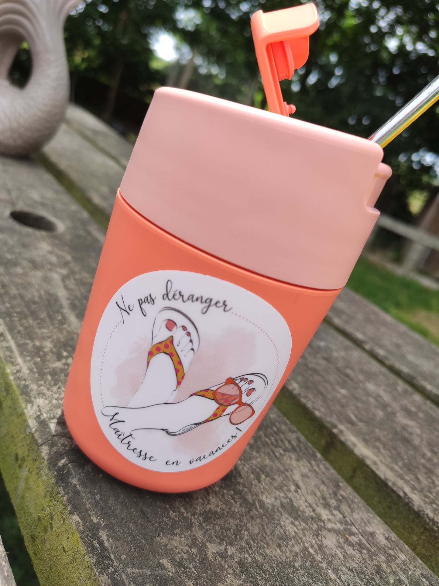 Sticker "Maîtresse en vacances "