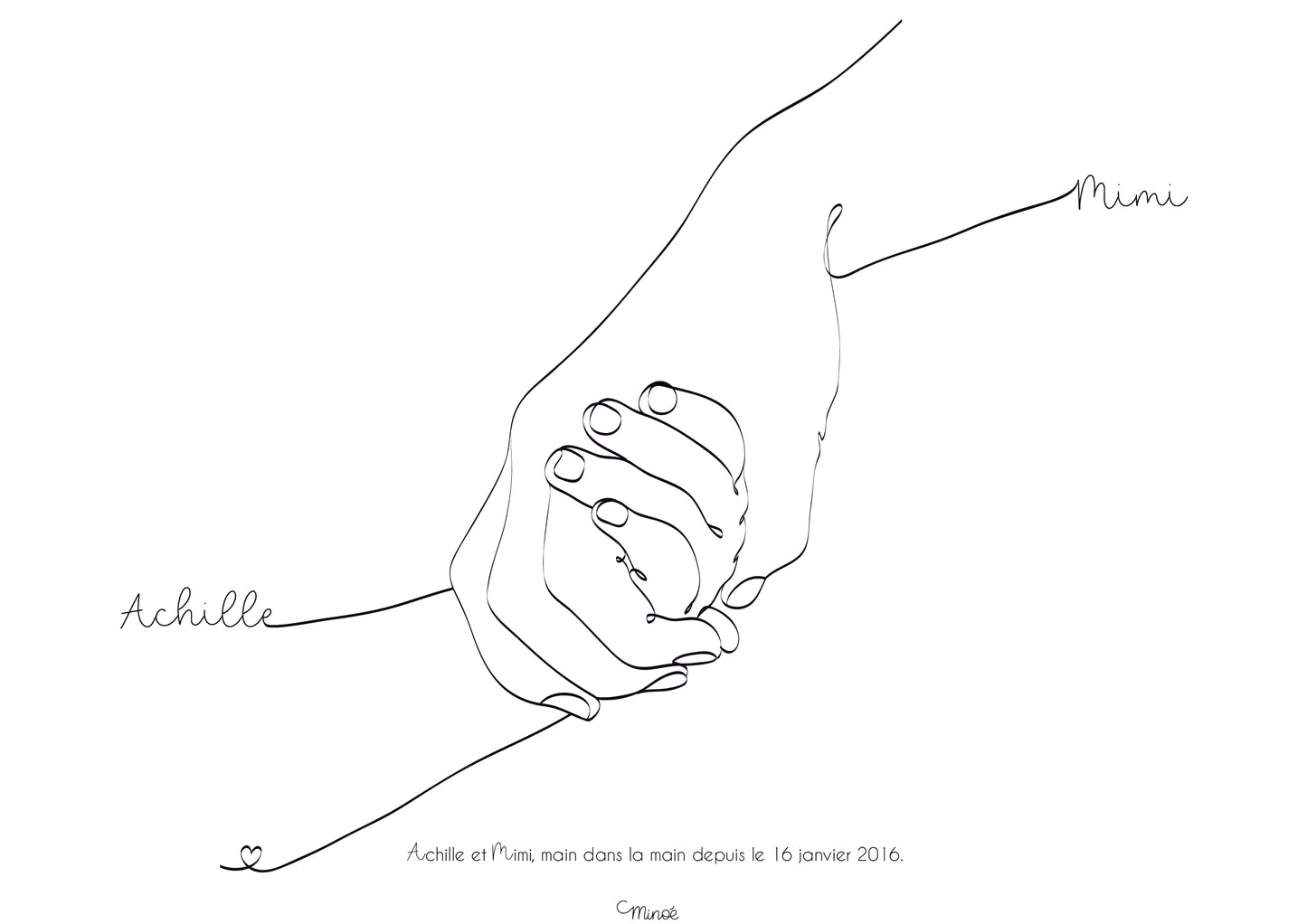 Main dans la main - modèle 2