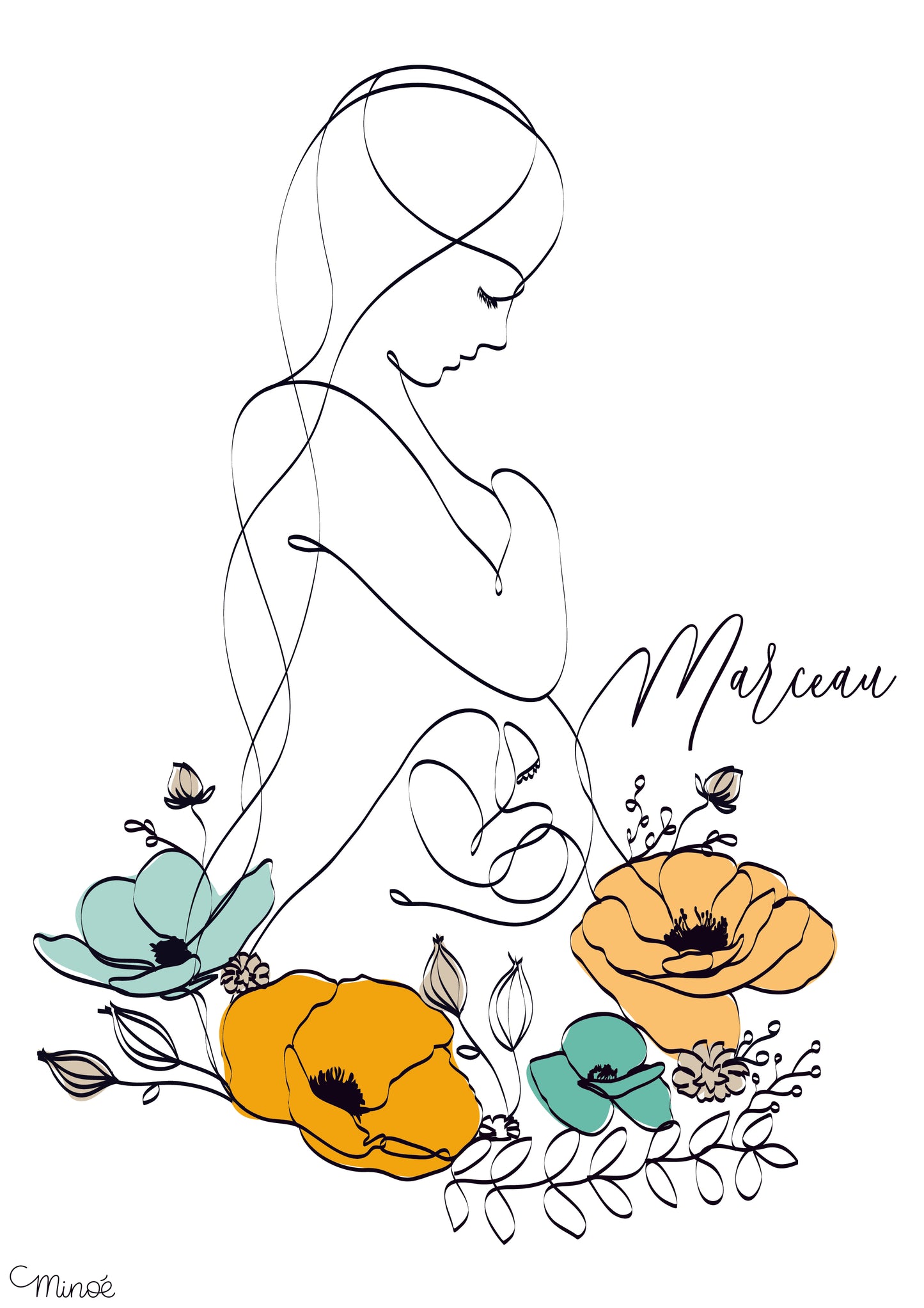 Illustration de grossesse - modèle 1