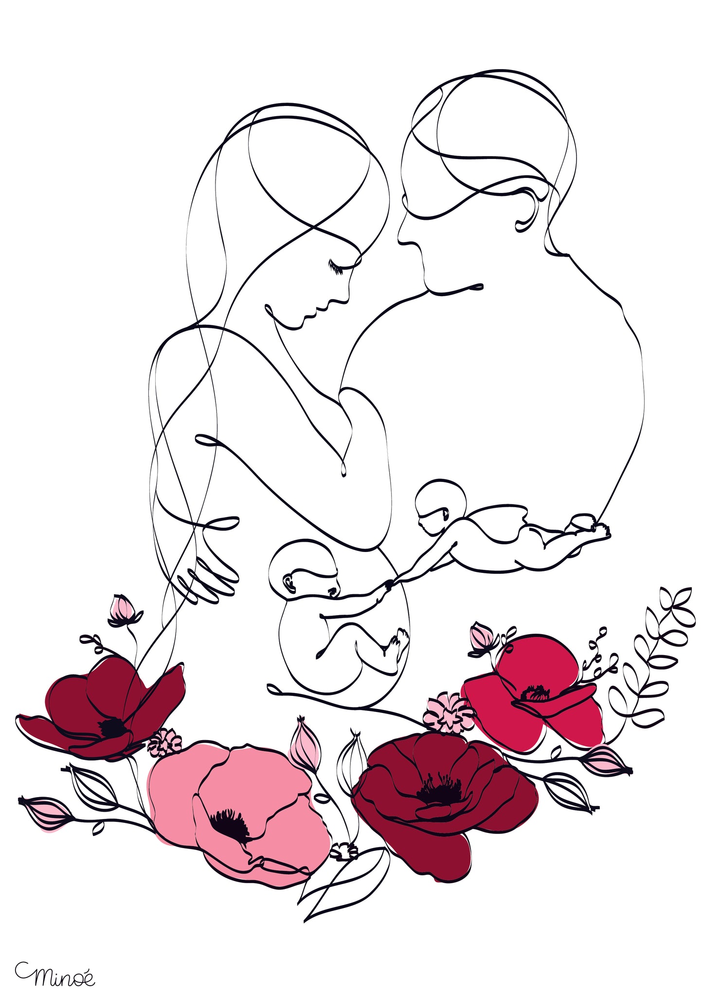 Illustration de grossesse - modèle 1
