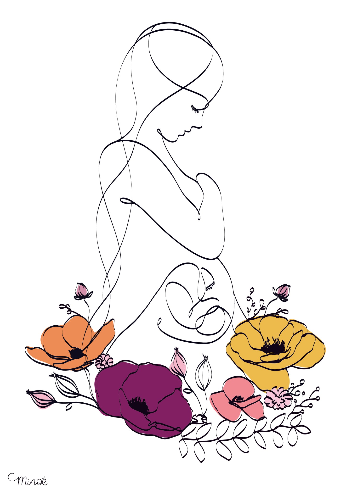 Illustration de grossesse - modèle 1