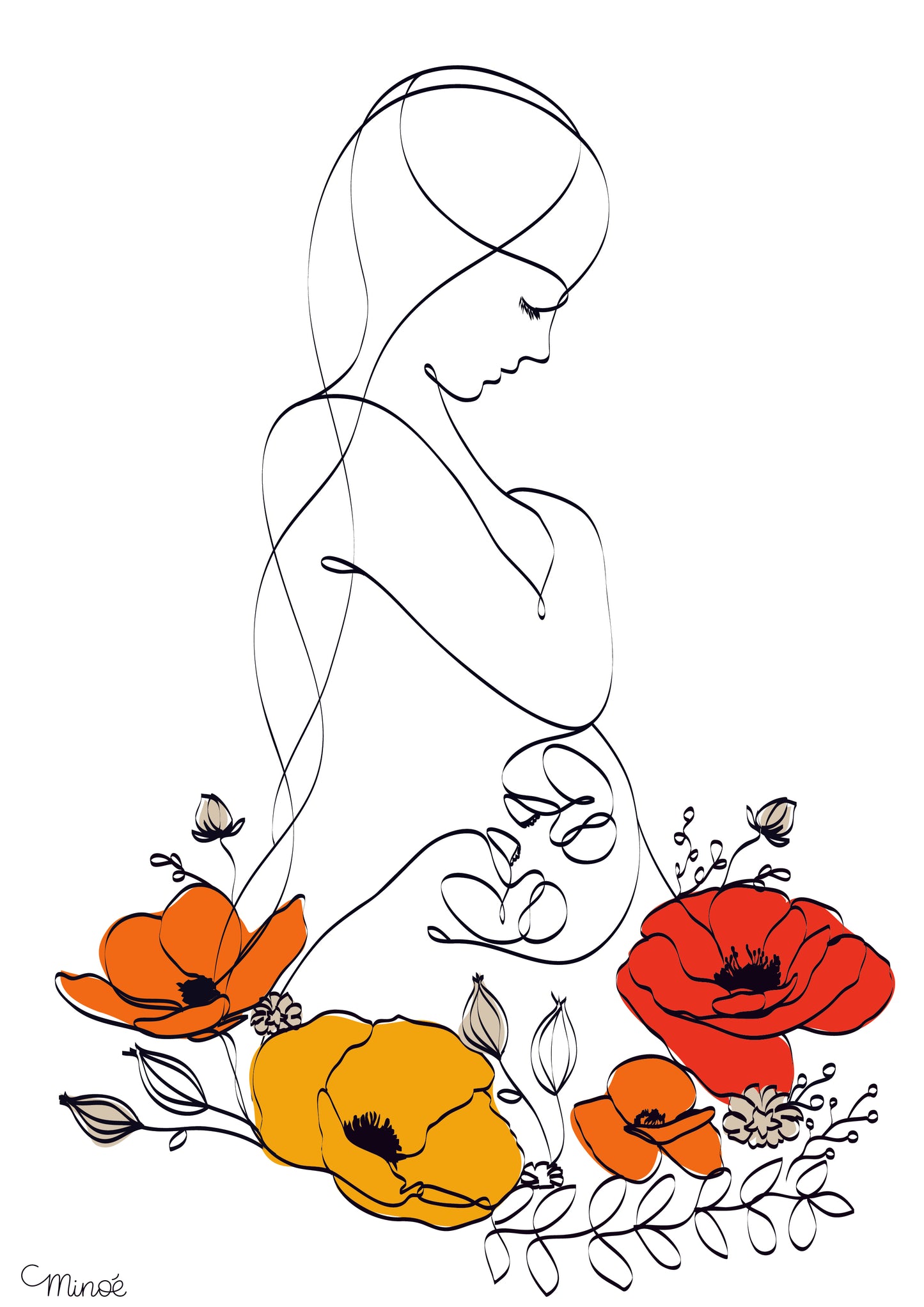 Illustration de grossesse - modèle 1