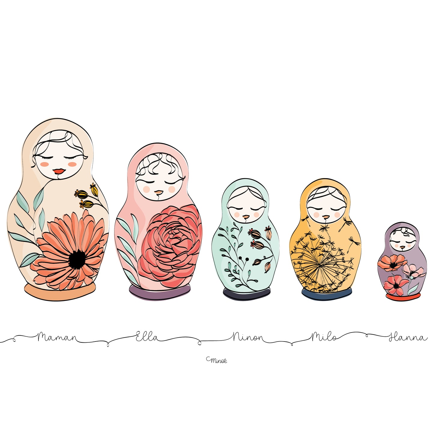 Matriochka Mamma - Modèle 2