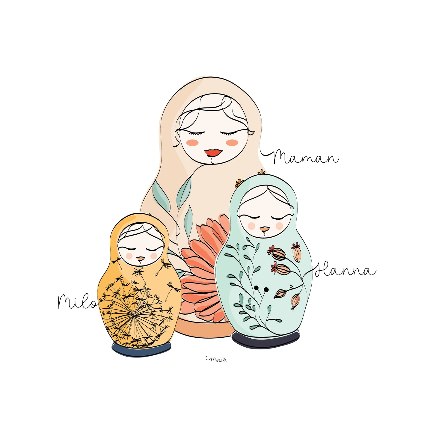 Matriochka Mamma - Modèle 3