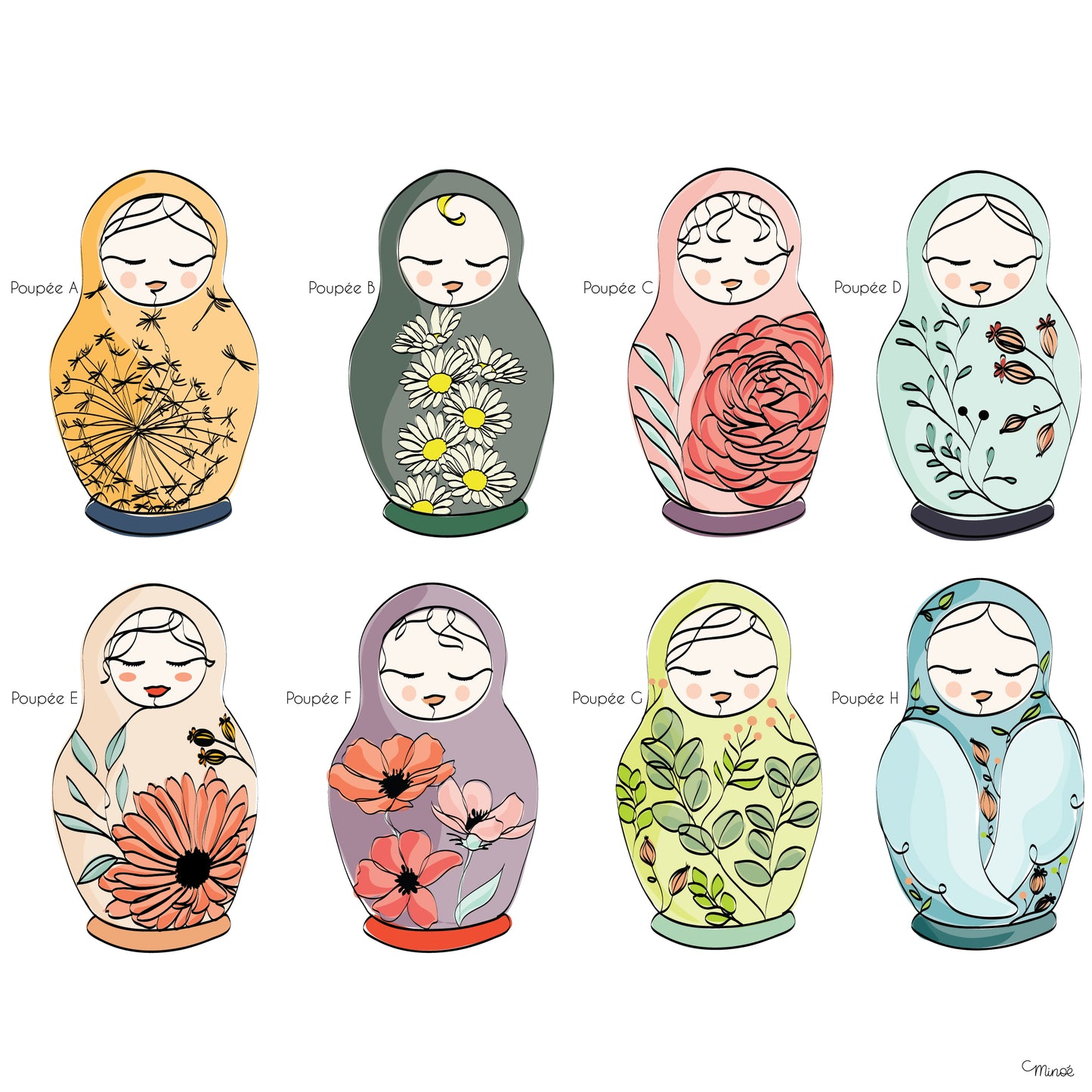 Matriochka Mamma - Modèle 1