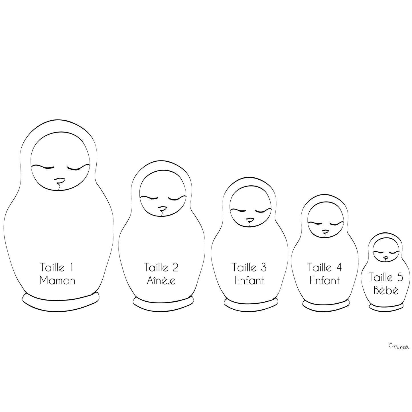 Matriochka Mamma - Modèle 1