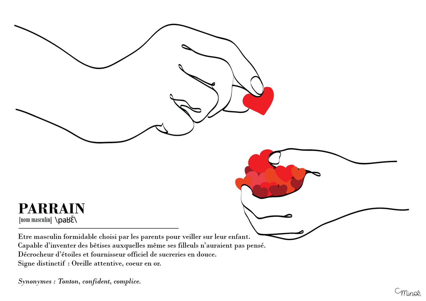 Illustration définition de parrain