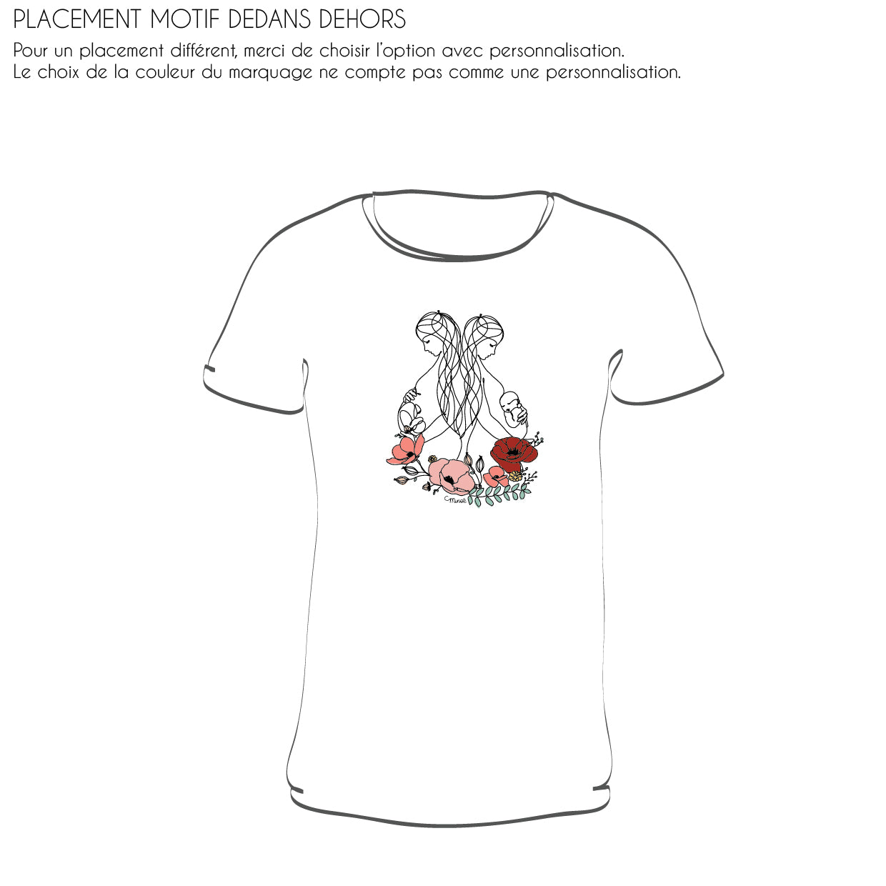 T-shirt illustré - col rond