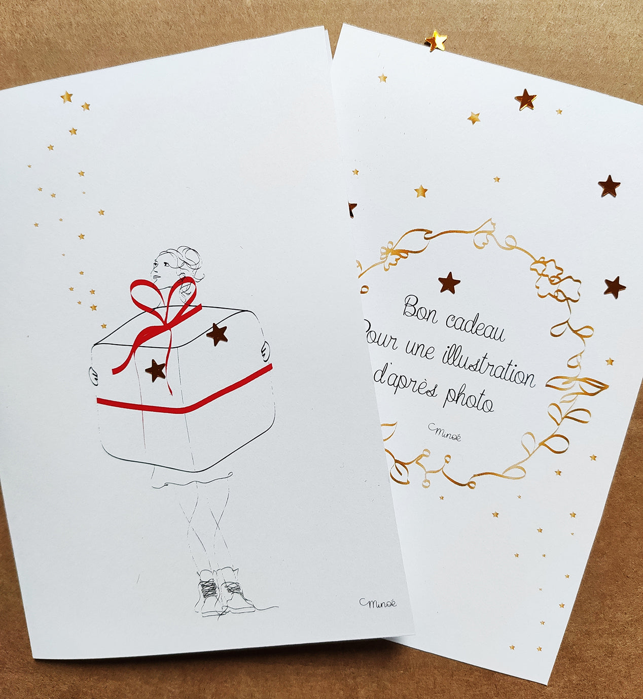 Printable - bon cadeau pour un portrait de famille - format A4