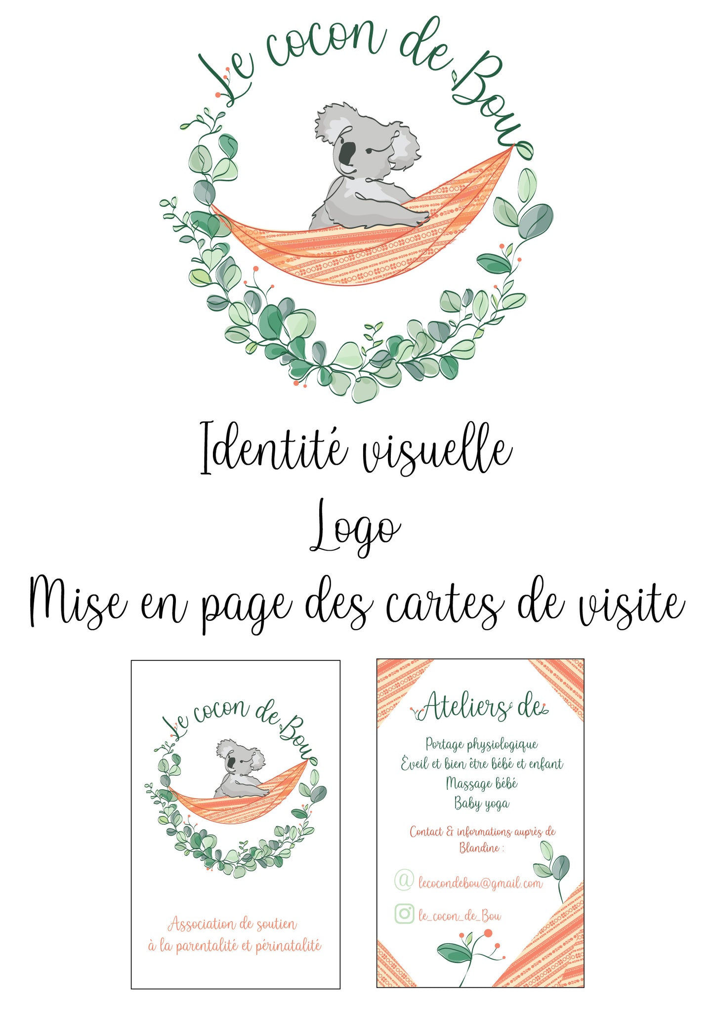 Logo, identité visuelle et mise en page des cartes de visite