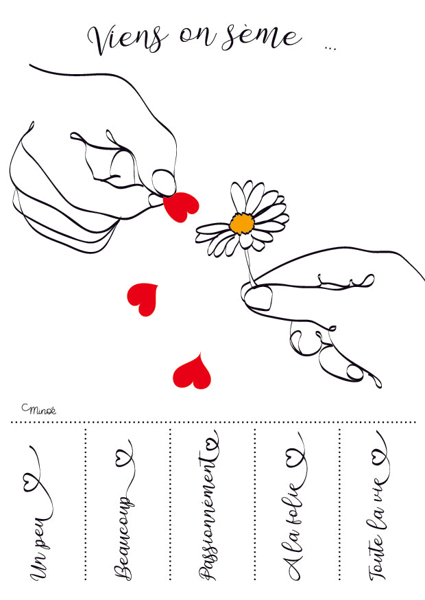 Carte à planter : Viens on sème