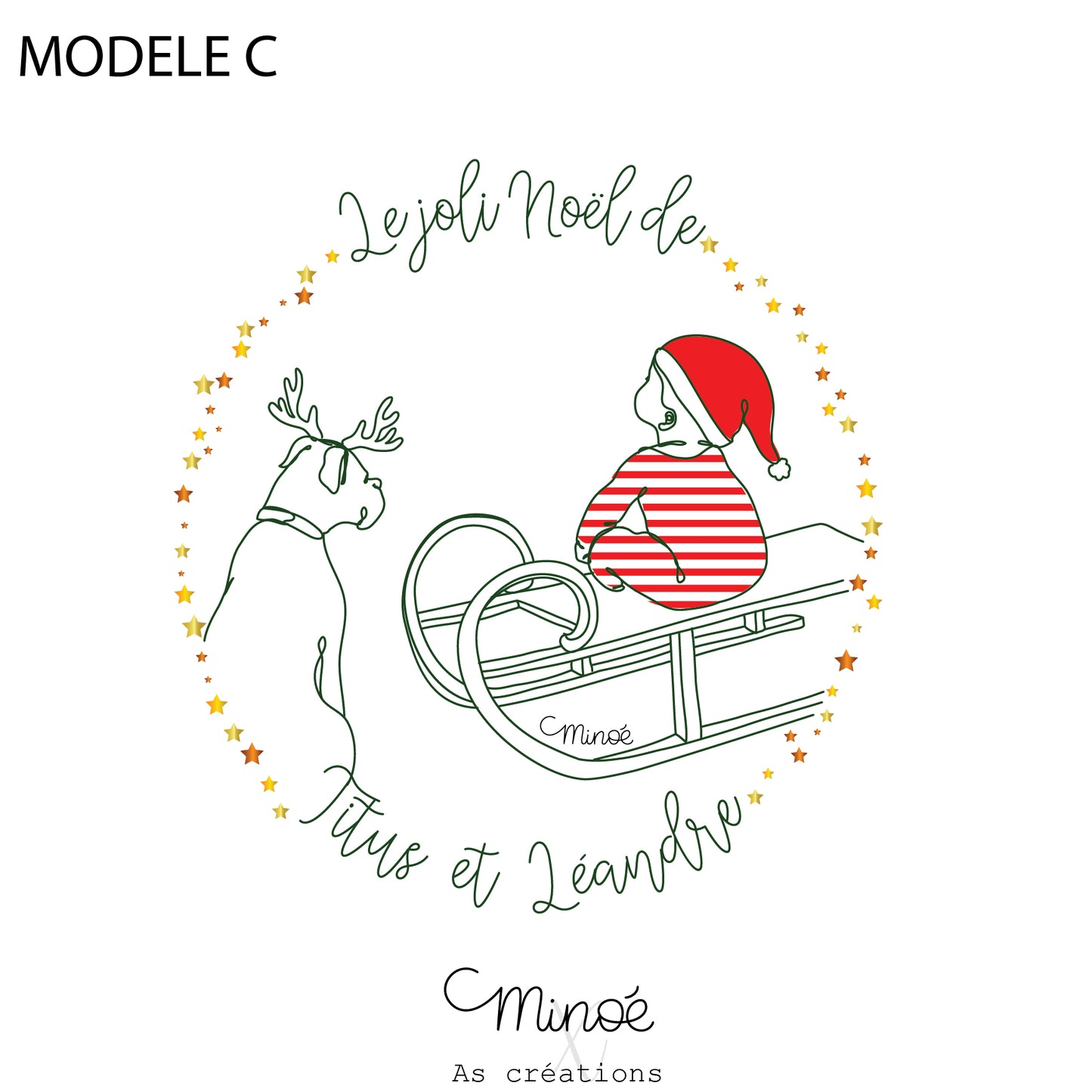 Hottes de Noël personnalisées