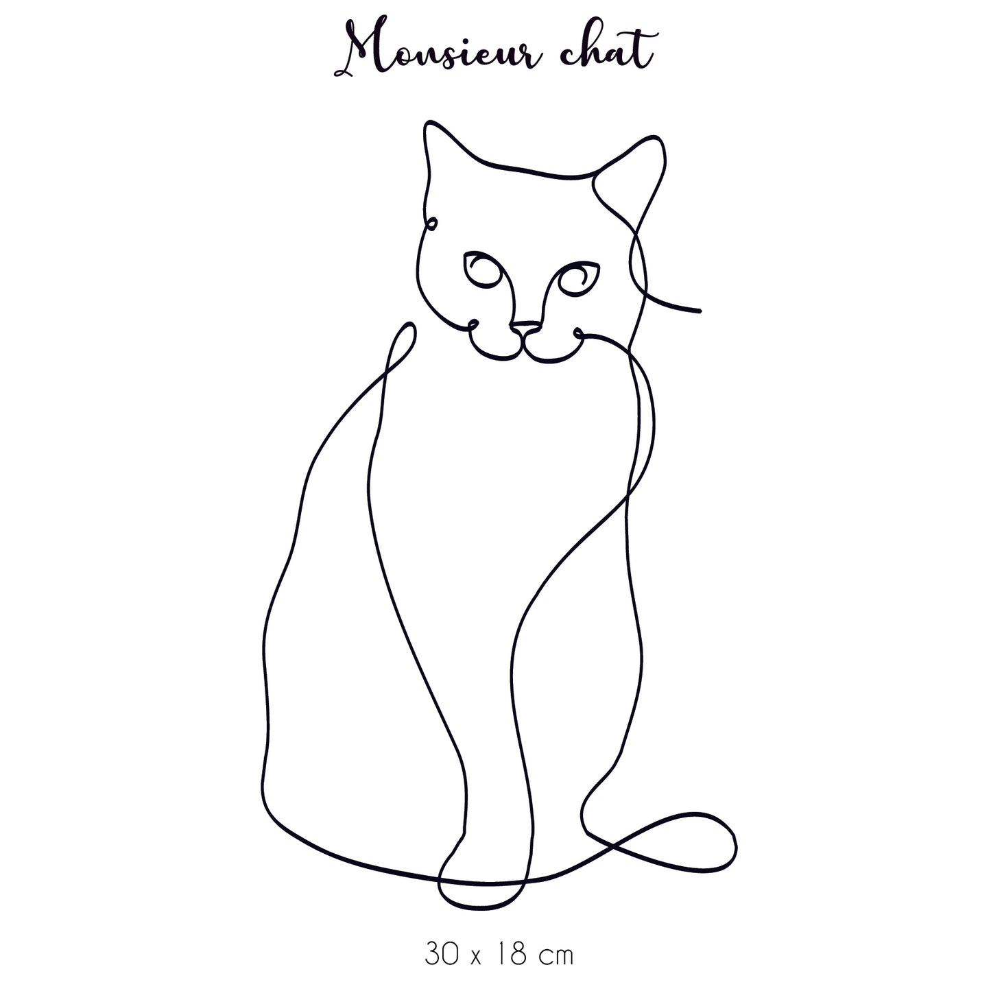 Sticker mural - Monsieur chat