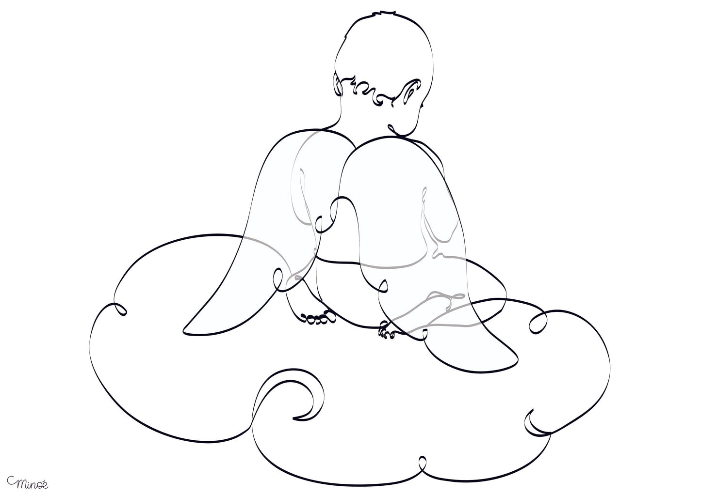 Illustration de naissance - bébé 7