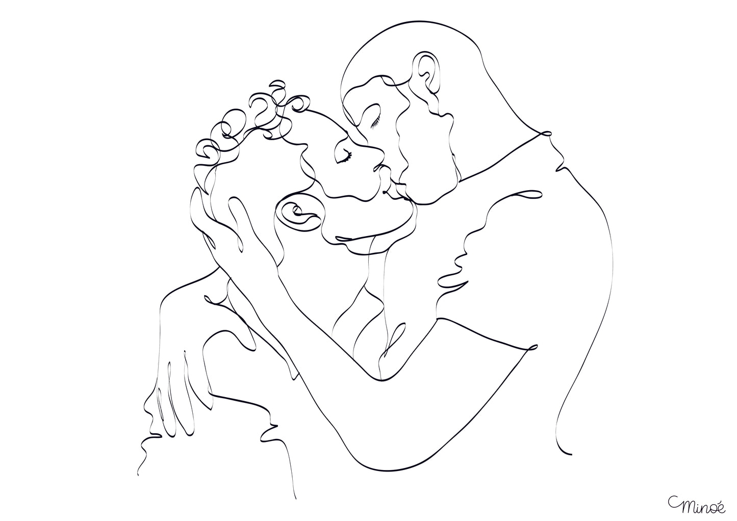 Illustration de couple - hommes