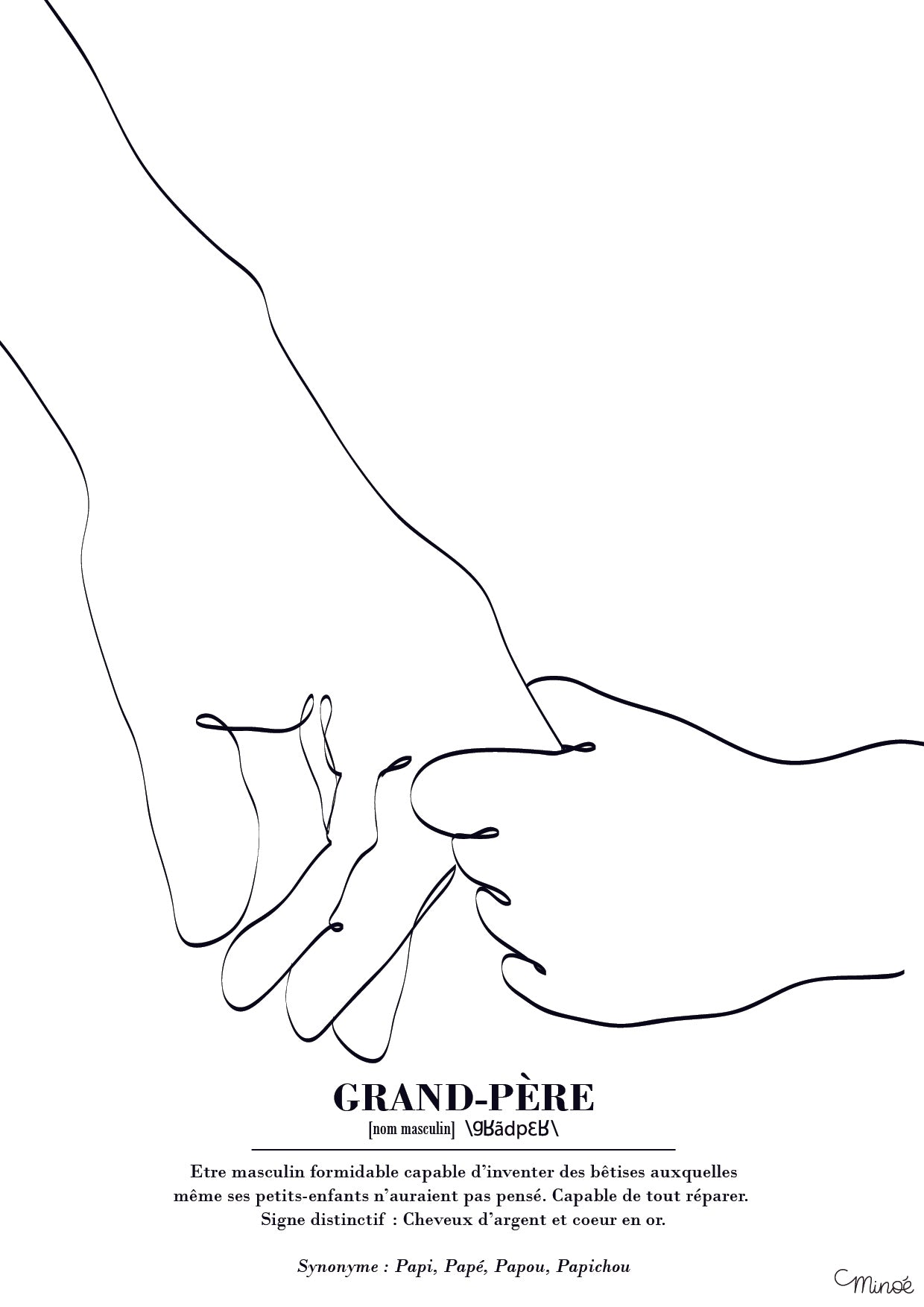 Illustration définition de grand-père