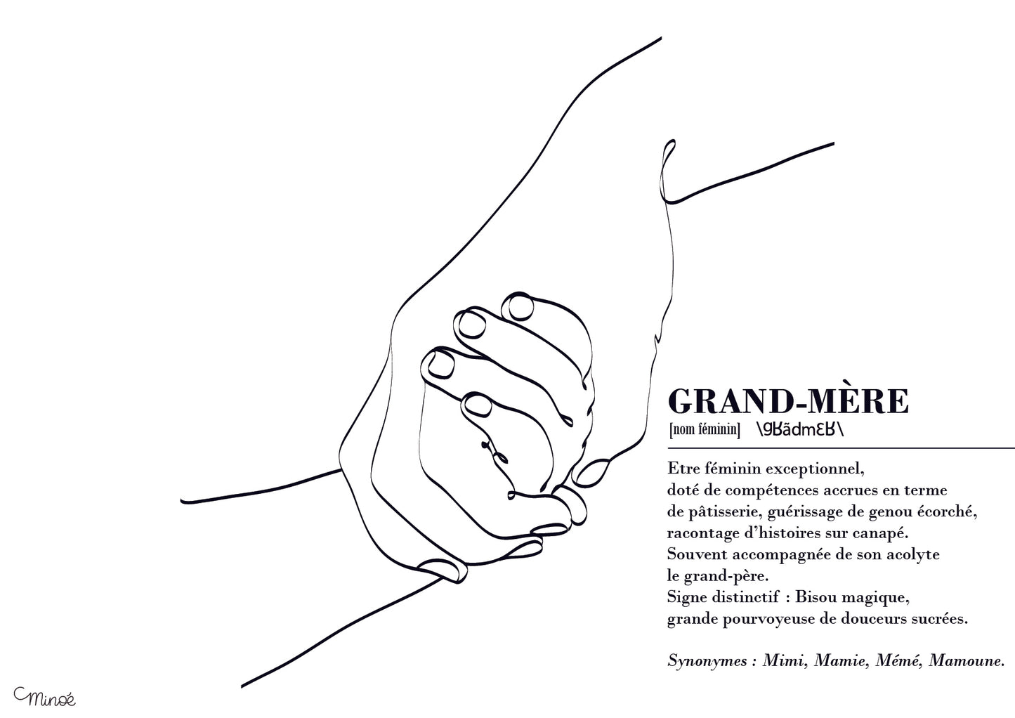 Illustration définition de grand-mère