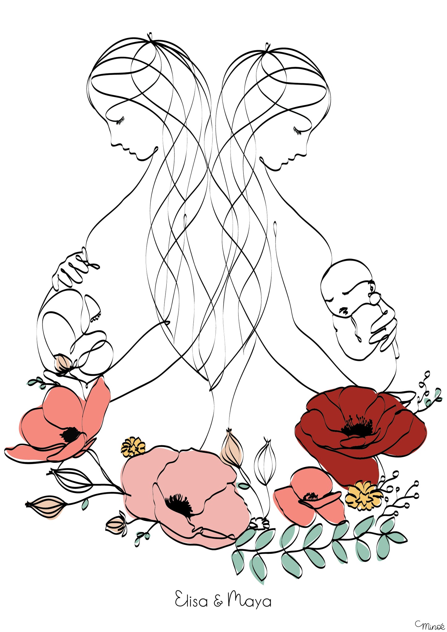 Illustration de grossesse - modèle 2