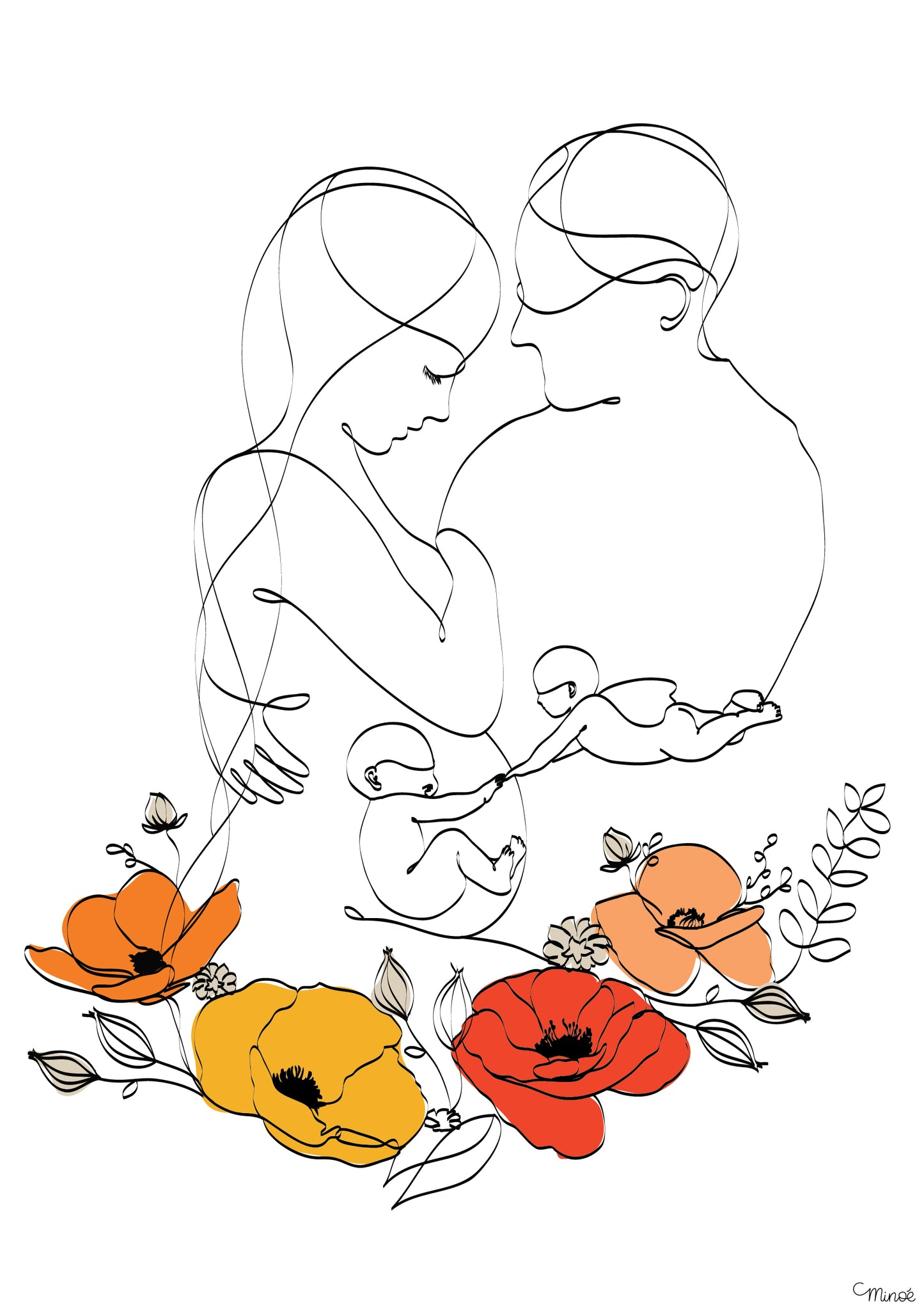 Illustration de grossesse - modèle 4