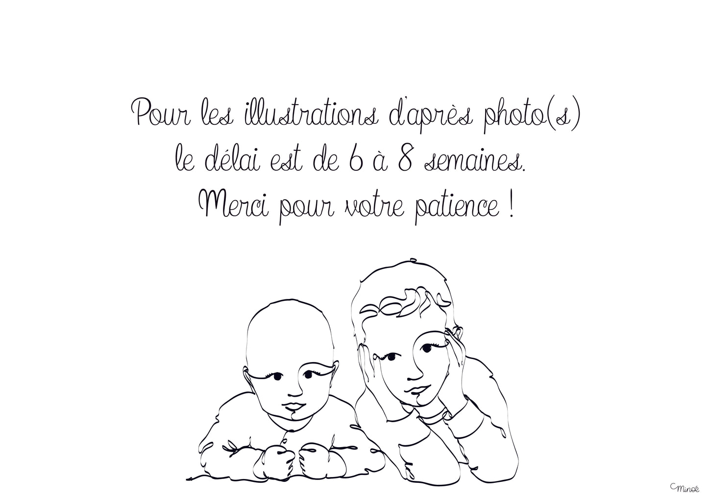 Illustration d'après photo.s - Impression au format A4