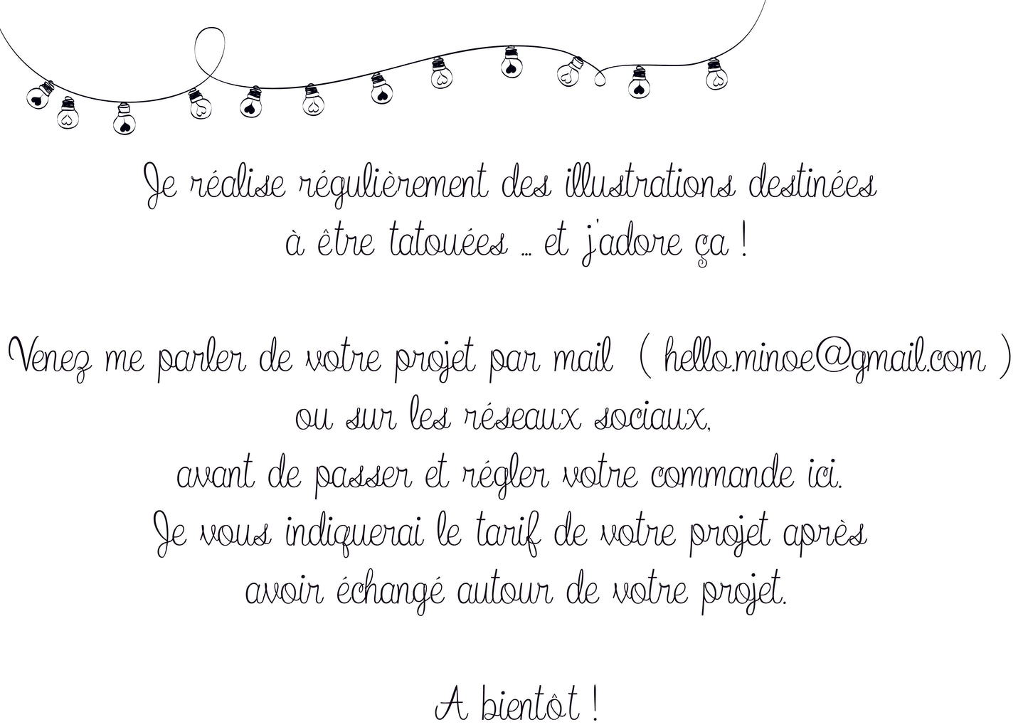 Illustration destinée à être tatouée - Projet à 35€