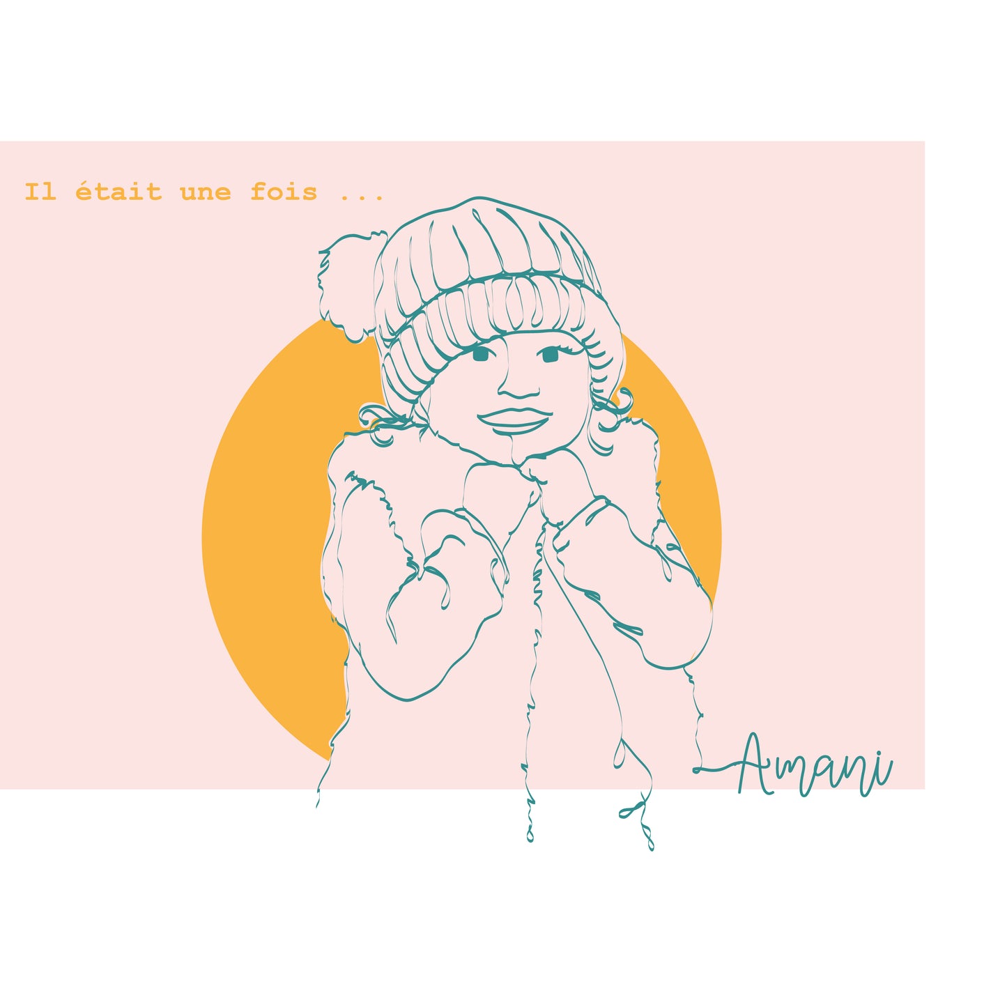 Portrait d'enfant en collaboration avec l'unicef :  Il était une fois Amani