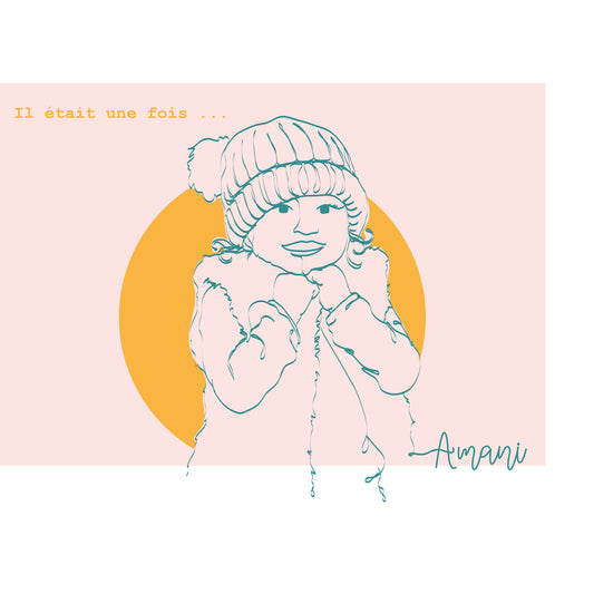 Portrait d'enfant en collaboration avec l'unicef :  Il était une fois Amani